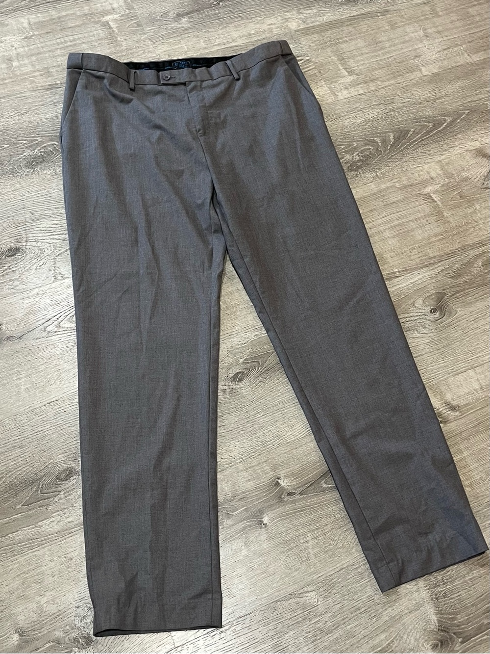 Men's Tailored Charcoal Dress Pants
